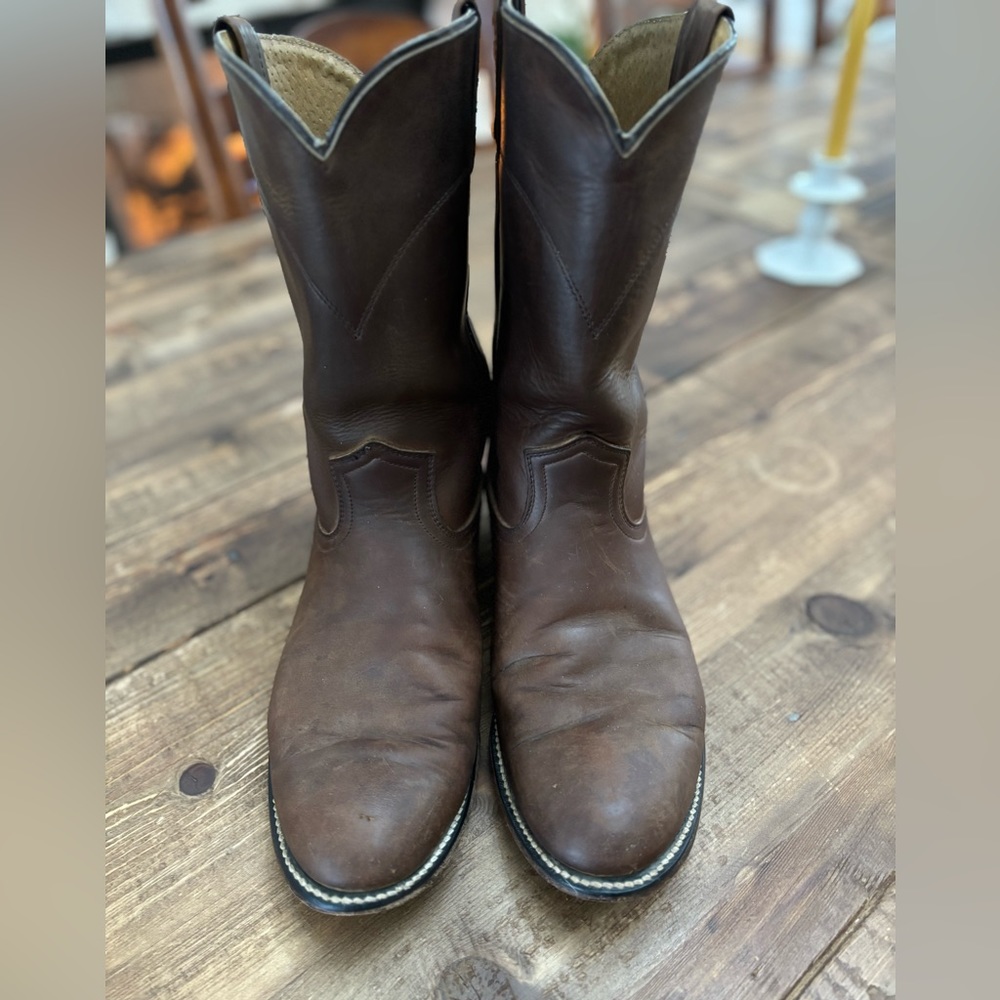 Dan Post ropers size 9.5 D cow hide